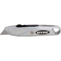 Hyde Mfg 42075 Silver Top Slide Utilty Knife Diecast Zinc Alloy Construction 15618